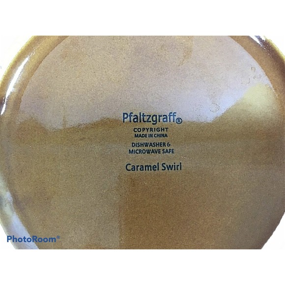 Pfaltzgraff Caramel Swirl Oval 10" x 7.5" Vegetable Bowl 2007-2009 EUC - Picture 5 of 5
